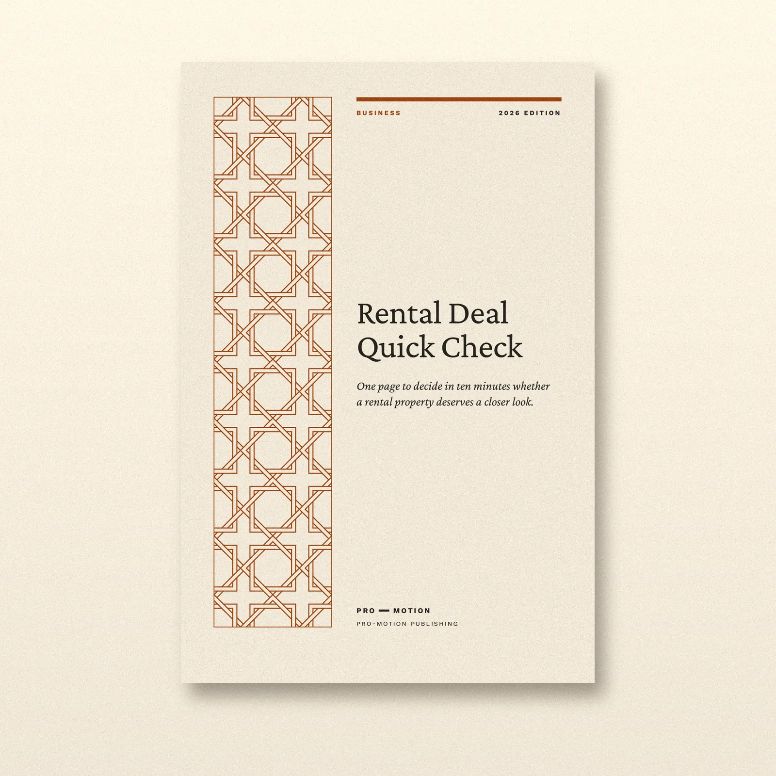 Cover of Rental Deal Quick Check